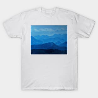 Oil Painting - A View from the Road to Snoqualmie 2008. Washington, near Seattle T-Shirt